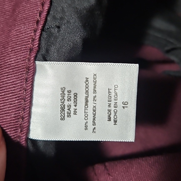NWT dark burgundy straight leg jeans, sz 16 - Picture 11 of 11